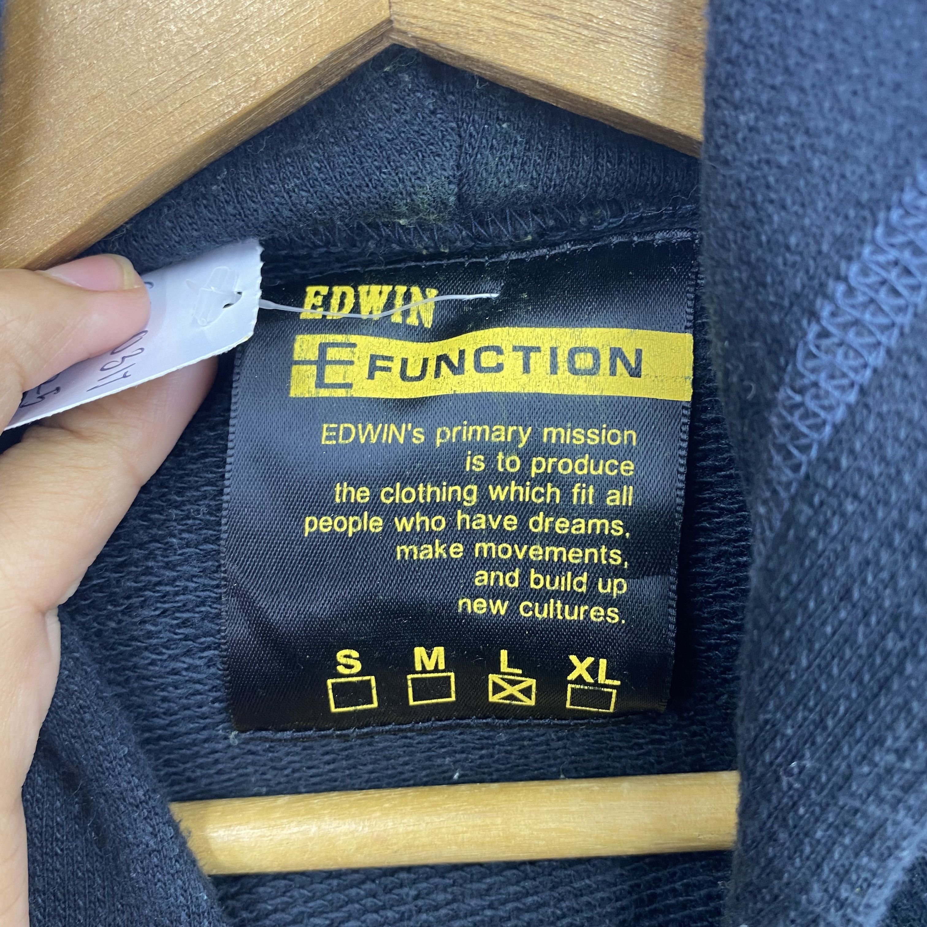 Edwin Vintage Edwin E-Function Sweater Y2K Hoodie Sweatshirt Size US S / EU 44-46 / 1 - 9 Thumbnail