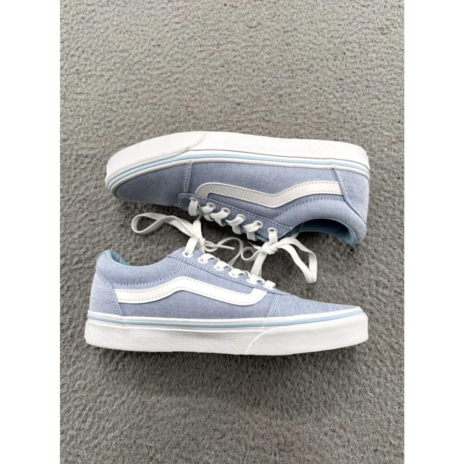 Vans VANS Old Skool Sneaker Woman Blue Low Top 7 EUC Size M / US 6-8 / IT 42-44 - 3 Thumbnail