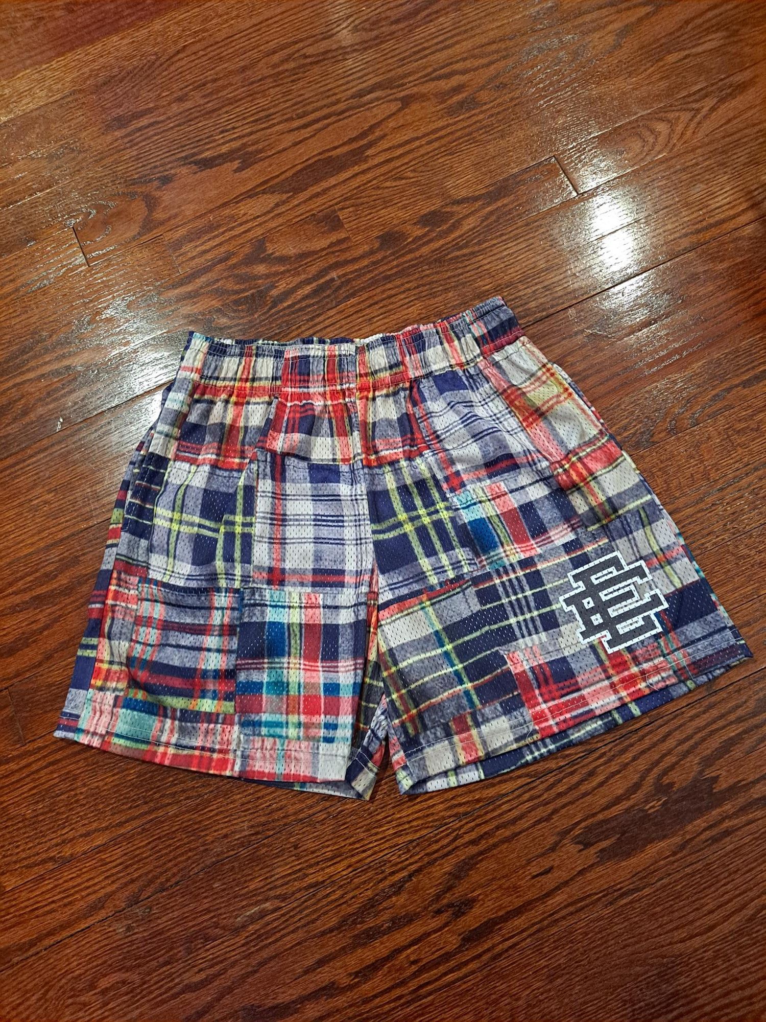 Eric Emanuel Eric Emanuel EE Basic/Core Short Madras Plaid/Grey Size:L Size US 29 - 1 Thumbnail