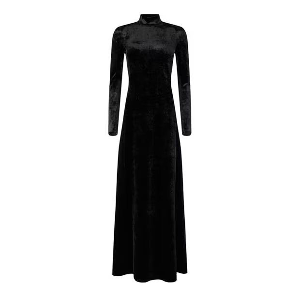 Balenciaga o1g2r1mq0924 Maxi Dresses in Black Size M / US 6-8 / IT 42-44 - 1 Thumbnail