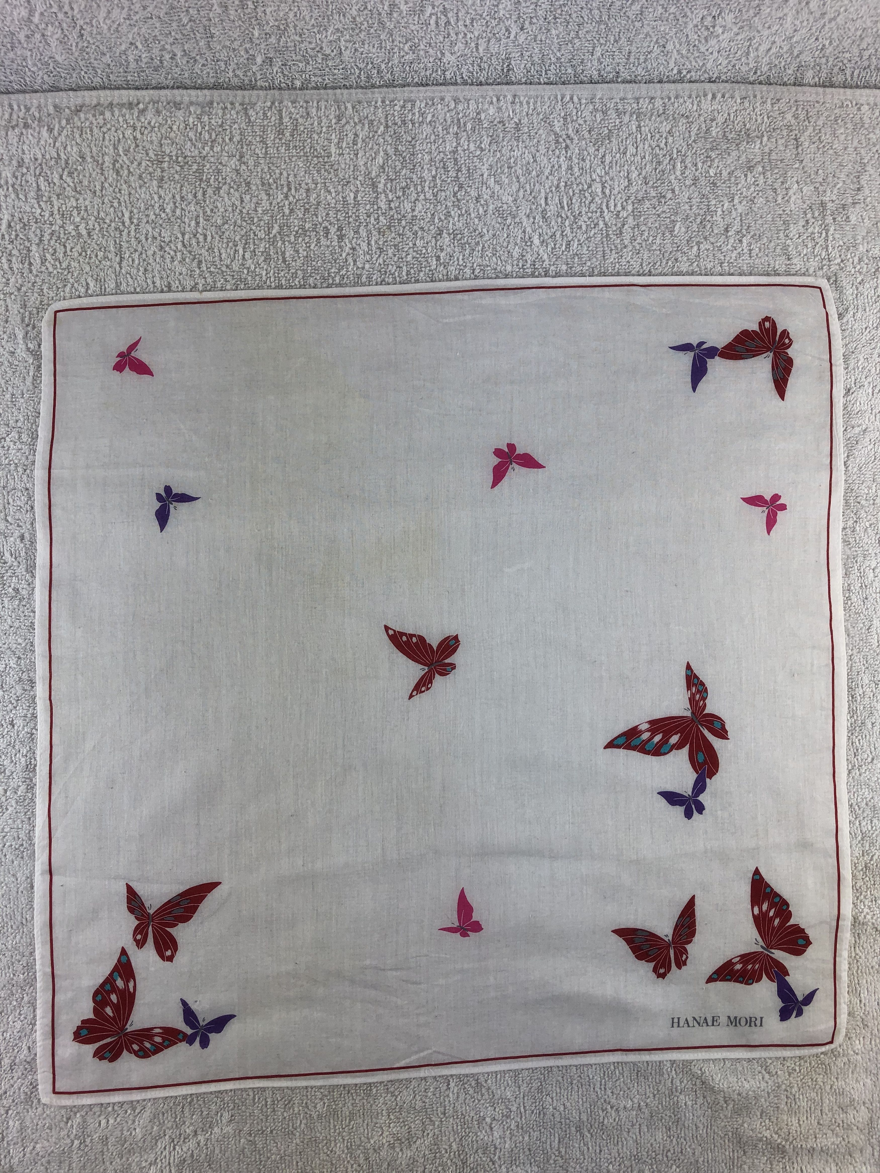 Hanae Mori × Japanese Brand × Vintage Hanae Mori Handkerchief / Bandana / Neckerchief Size ONE SIZE - 3 Thumbnail