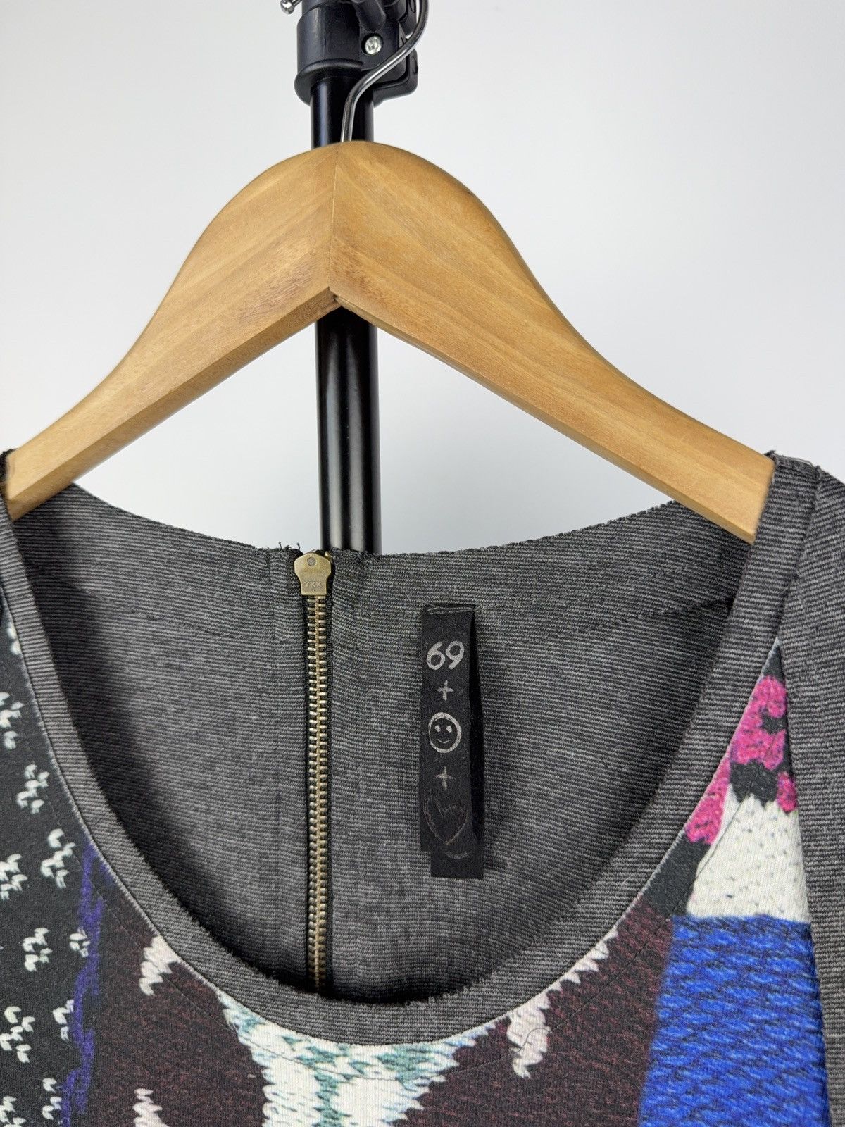 Desigual Desigual Patchwork Knit Dress Charcoal Gray Multicolor L Size L / US 10 / IT 46 - 3 Thumbnail