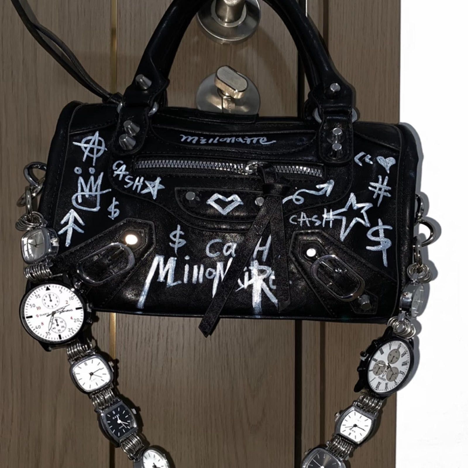 Other Graffiti Boston Bag – Large Pillow Tote, Dial Detail Size ONE SIZE - 4 Thumbnail