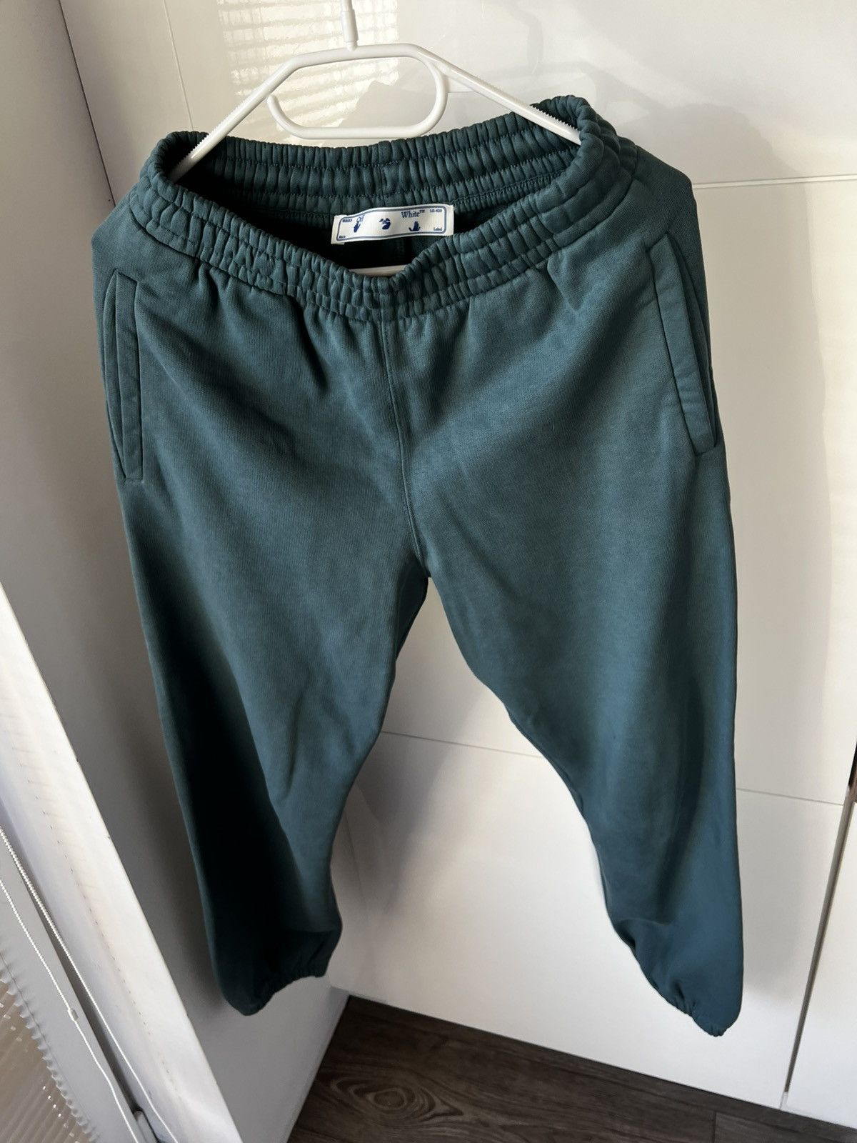 Off-White Off-White Rare Graphic Spray Logo Arrow Track Pants Size US 31 - 6 Thumbnail
