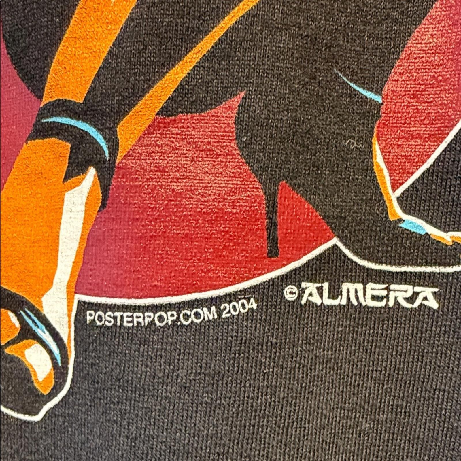 Other Vintage Posterpop 2004 Almera Black Graphic T-Shirt Size US XL / EU 56 / 4 - 4 Thumbnail