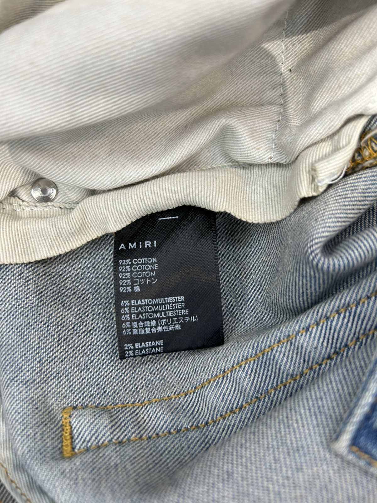 Amiri AMIRI TIE DYE BANDANA THRASHER JEANS - CLAY INDIGO Size US 38 / EU 54 - 5 Thumbnail