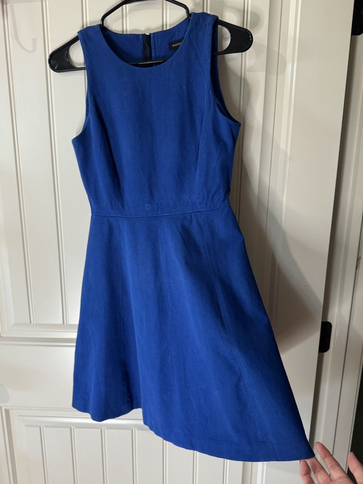 Banana Republic BANANA REPUBLIC Cobalt Blue Sleeveless Midi Dress (4 Petite) Size S / US 4 / IT 40 - 5 Thumbnail