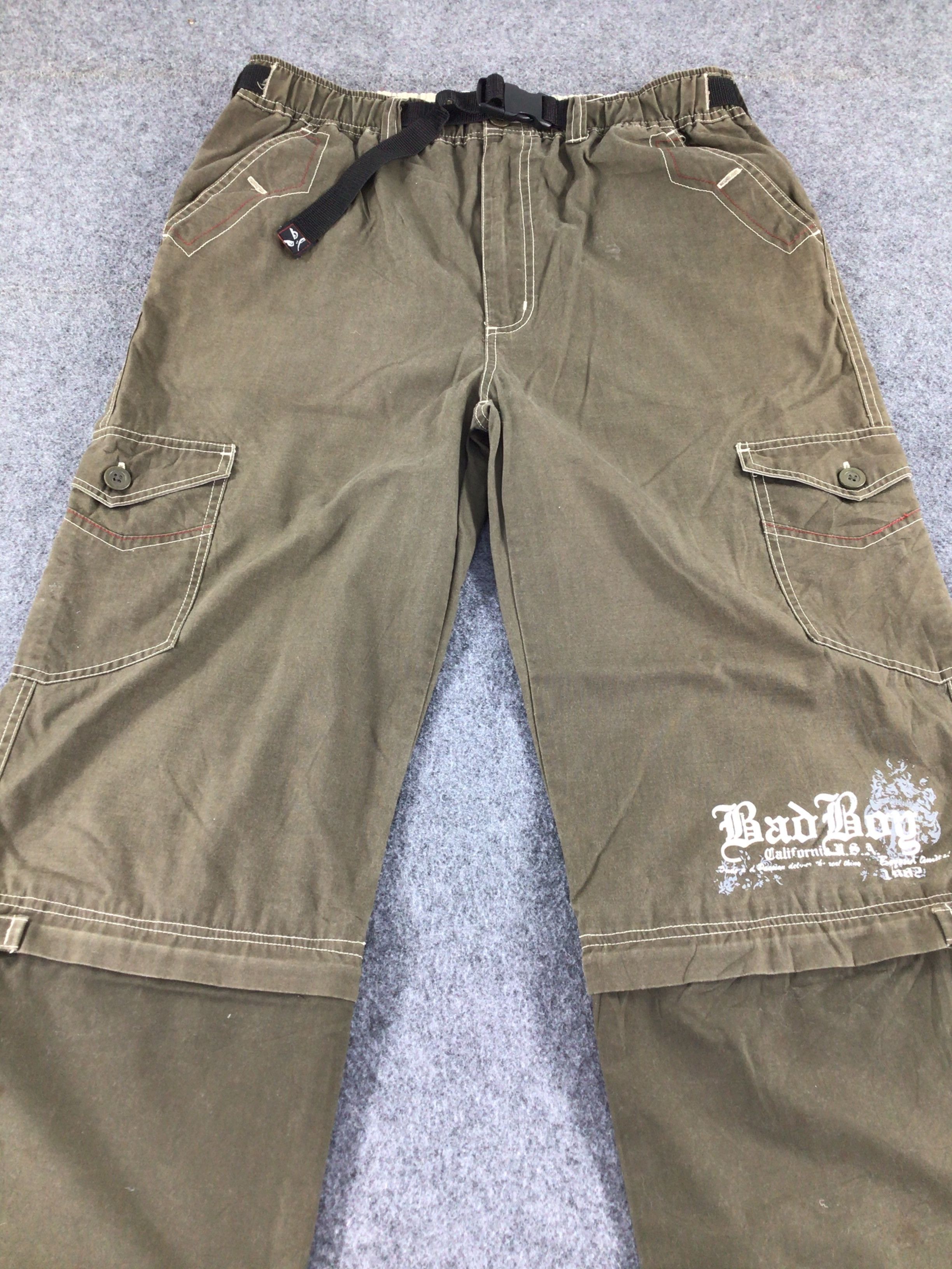 Japanese Brand Bad Boy Multi Pocket Parachute Cargo Pant-J221 Size US 34 / EU 50 - 3 Thumbnail