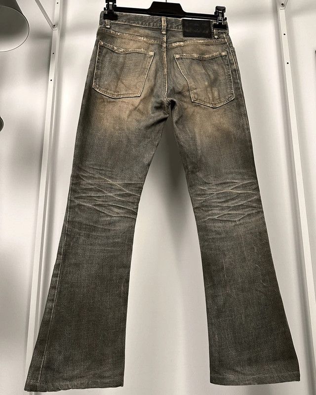 Le Grande Bleu (L.G.B.) LGB Mud Wash Cropped Bootcut Wolf Jeans (NO.WOLF 1818C) Size US 28 / EU 44 - 3 Thumbnail