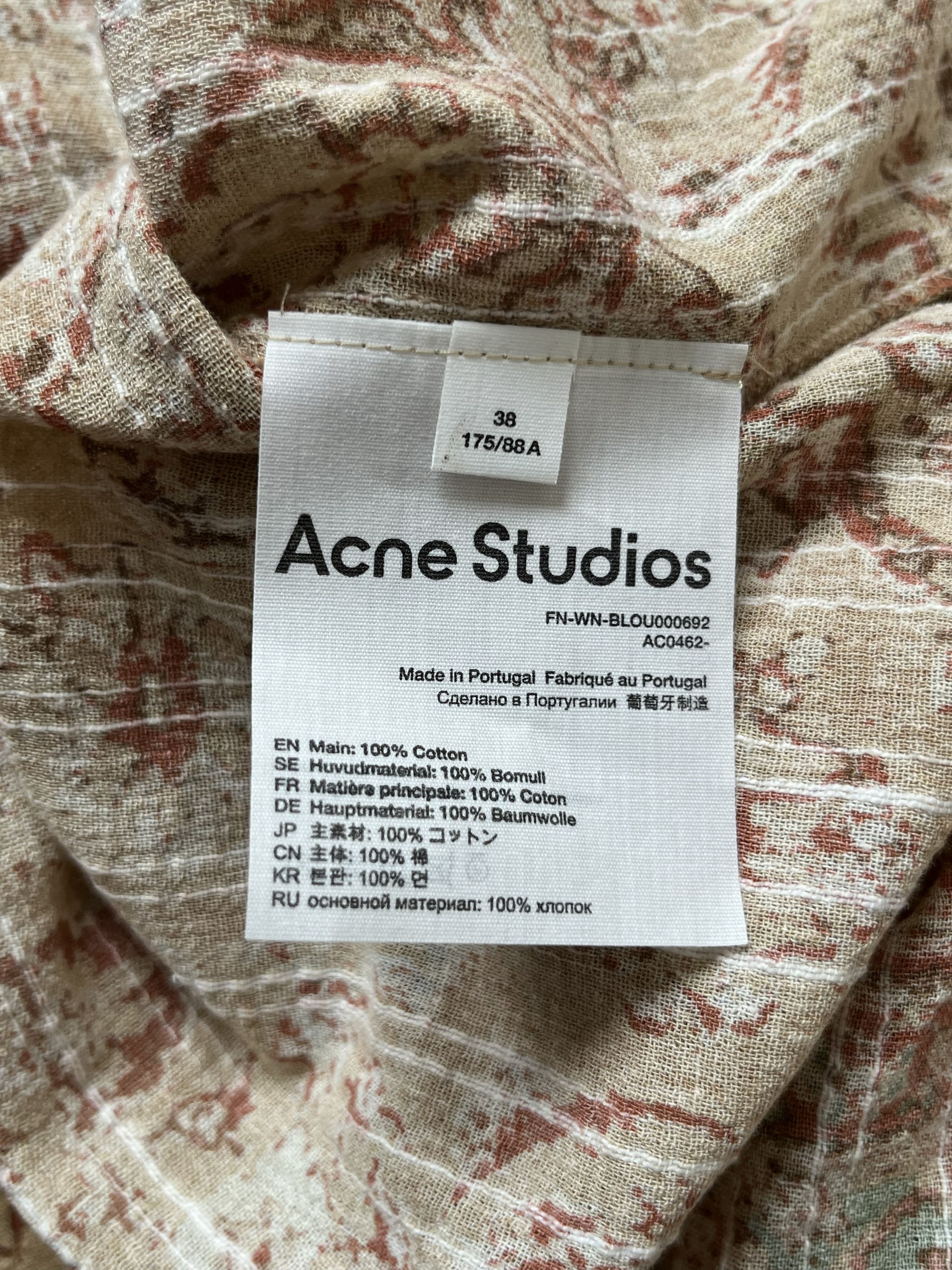 Acne Studios Acne Studios persian rug print shirt Size M / US 6-8 / IT 42-44 - 4 Thumbnail