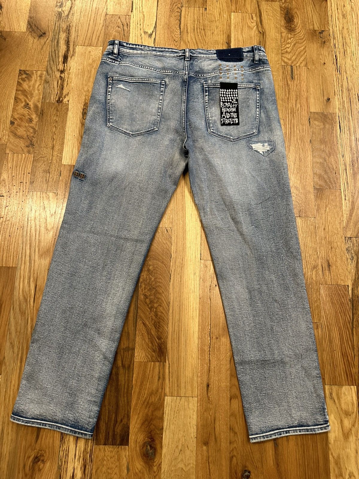 Ksubi Distressed Blue Denim Jeans Size 40
