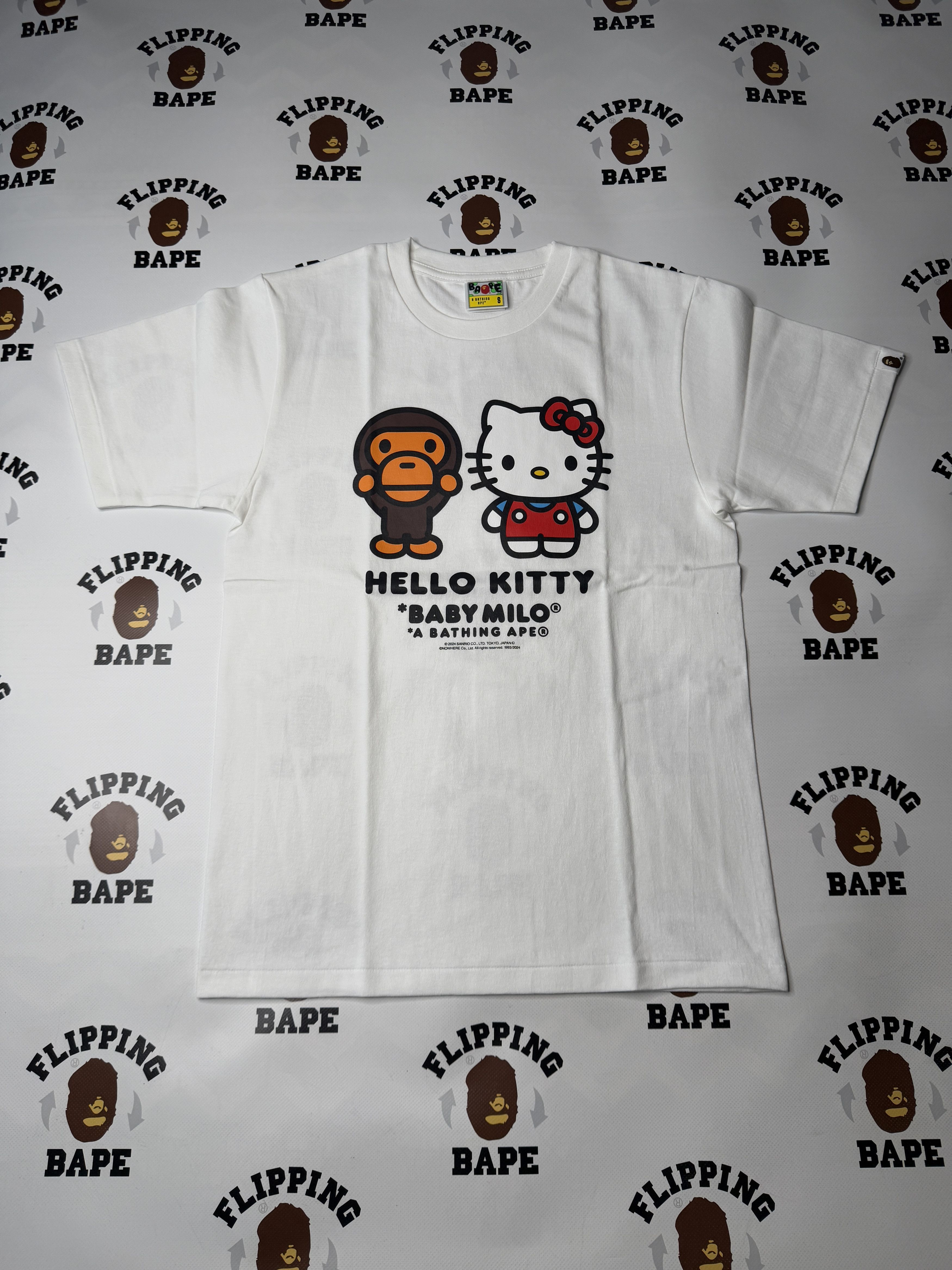 BAPE Baby Milo x Hello Kitty Ginza Exclusive T-shirt Black