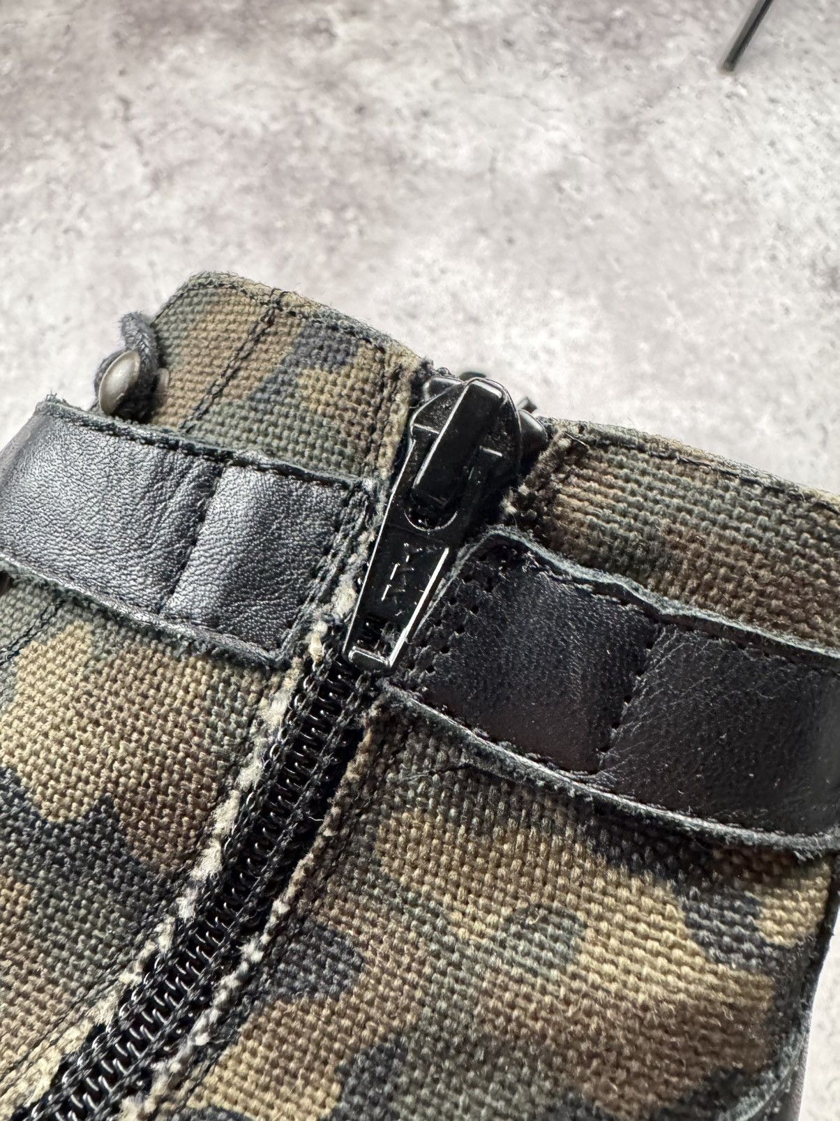 Vintage Vintage Leather Cowboy Japanesse Camo Y2K Boots Heels Rare Size US 9 / IT 39 - 20 Thumbnail