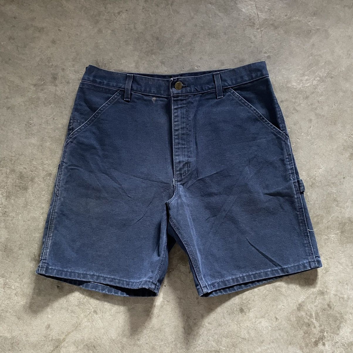 Carhartt × Vintage RARE Vintage Carhartt B24 BLU Shorts Size US 34 / EU 50 - 2 Thumbnail