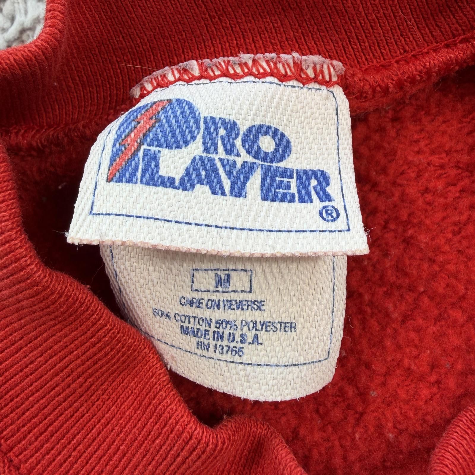 Pro Player Vintage 90s Kansas City Chiefs Embroidered Sweatshirt Red Size US M / EU 48-50 / 2 - 4 Thumbnail