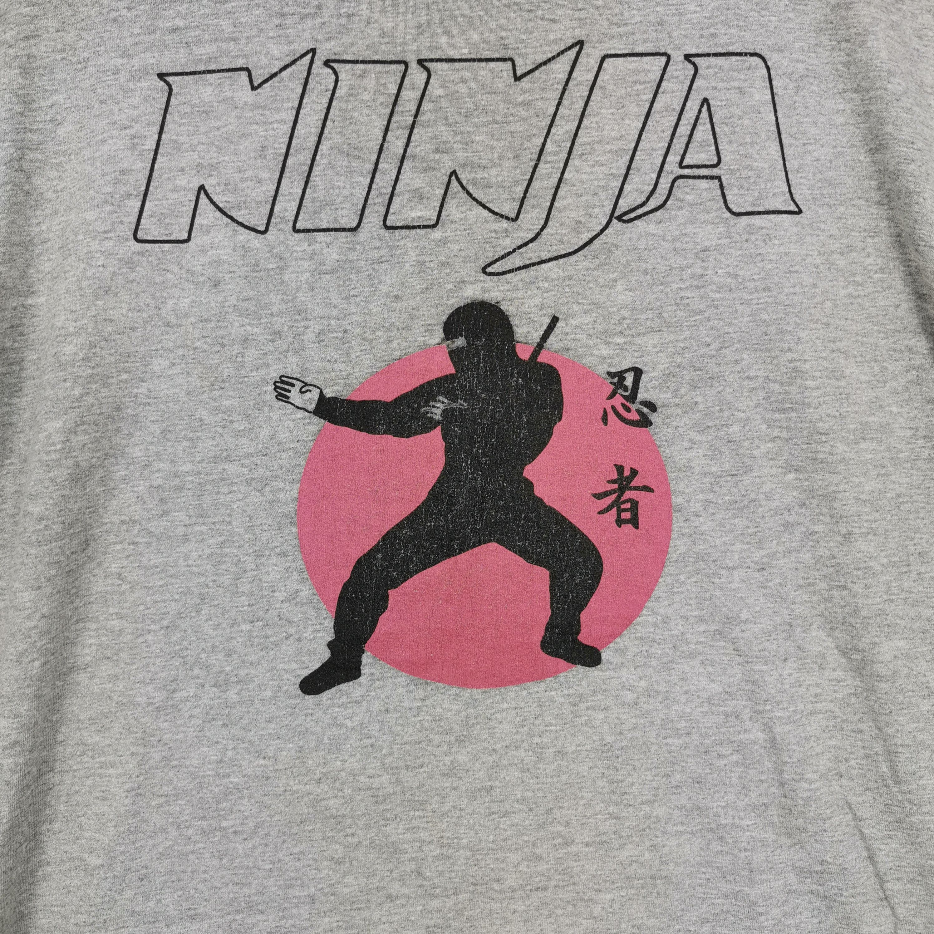 Japanese Brand Vintage 90s Ninja Japanese T-shirt Movie Crewneck 56789 Size US XL / EU 56 / 4 - 3 Thumbnail