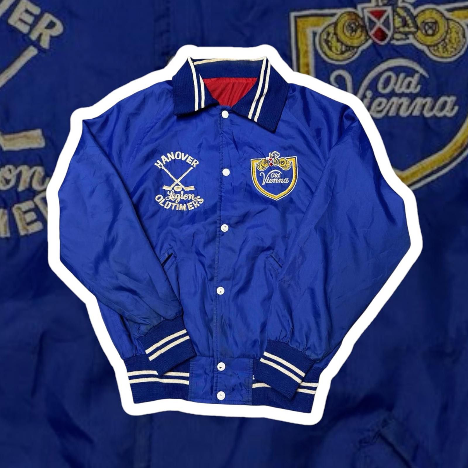 Hanover Vintage Hanover Blue Satin Jacket Size US M / EU 48-50 / 2 - 1 Thumbnail