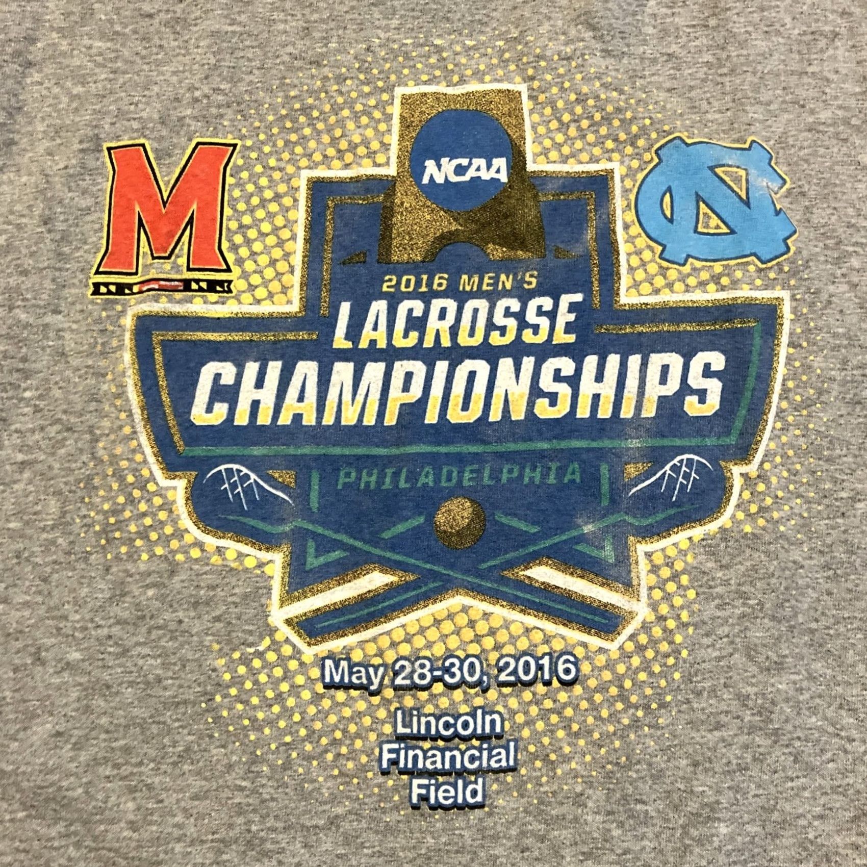 Delta 2016 NCAA Men's Lacross Championship MARYLAND UNC T Shirt XL Men's Awesome Size US XL / EU 56 / 4 - 5 Thumbnail