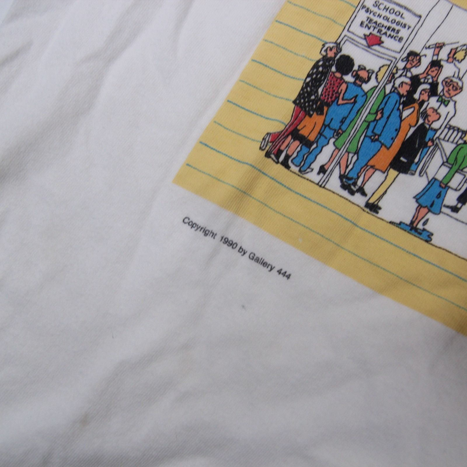 Vintage Vintage B.Johnson "School Daze" Cartoon Graphic Art Shirt Size US XL / EU 56 / 4 - 5 Thumbnail