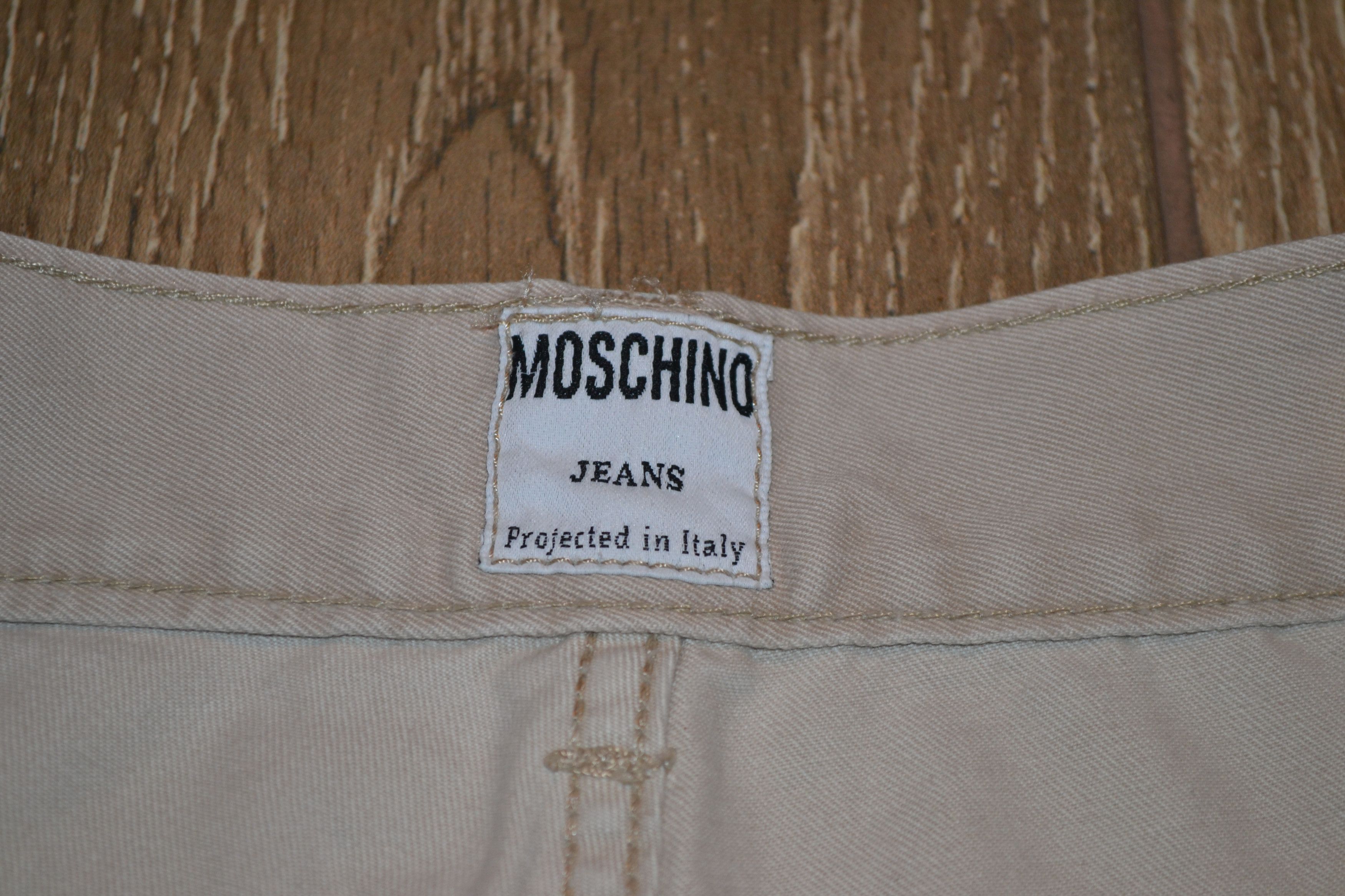 Moschino Vintage 1980s Moschino Beige Jeans - Size w30 / M Size 30" / US 8 / IT 44 - 6 Thumbnail