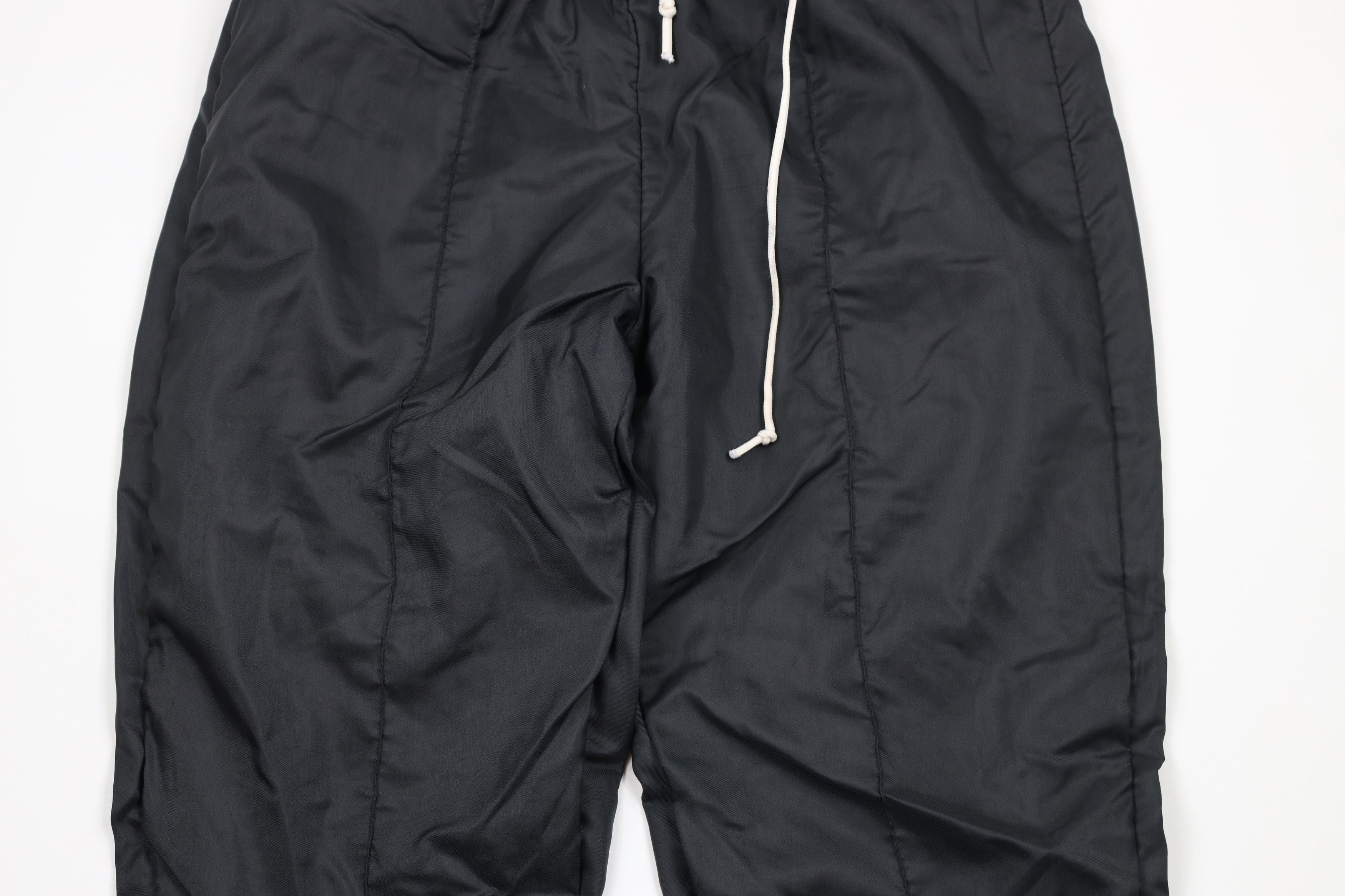 Vintage Vintage 70s Streetwear Lined Cuffed Joggers Pants Black USA Size US 40 / EU 56 - 3 Thumbnail