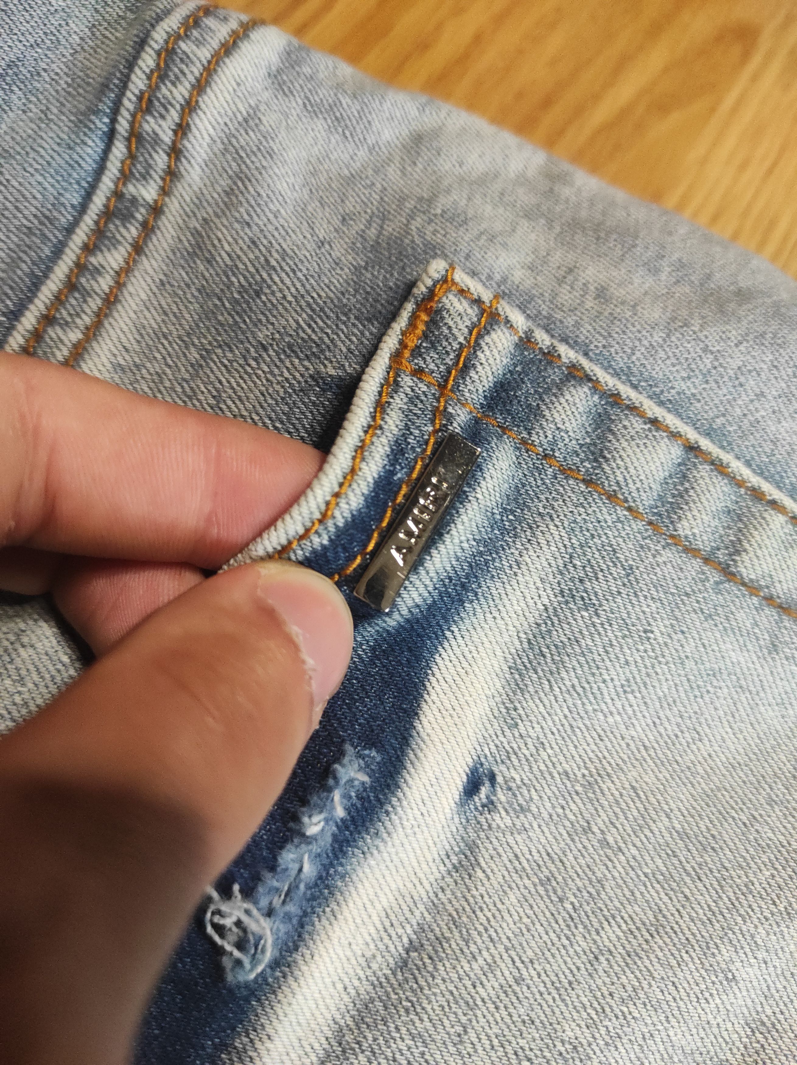 Amiri **NEW! Amiri Light Blue Straight Fit Jeans** Size US 36 / EU 52 - 5 Thumbnail