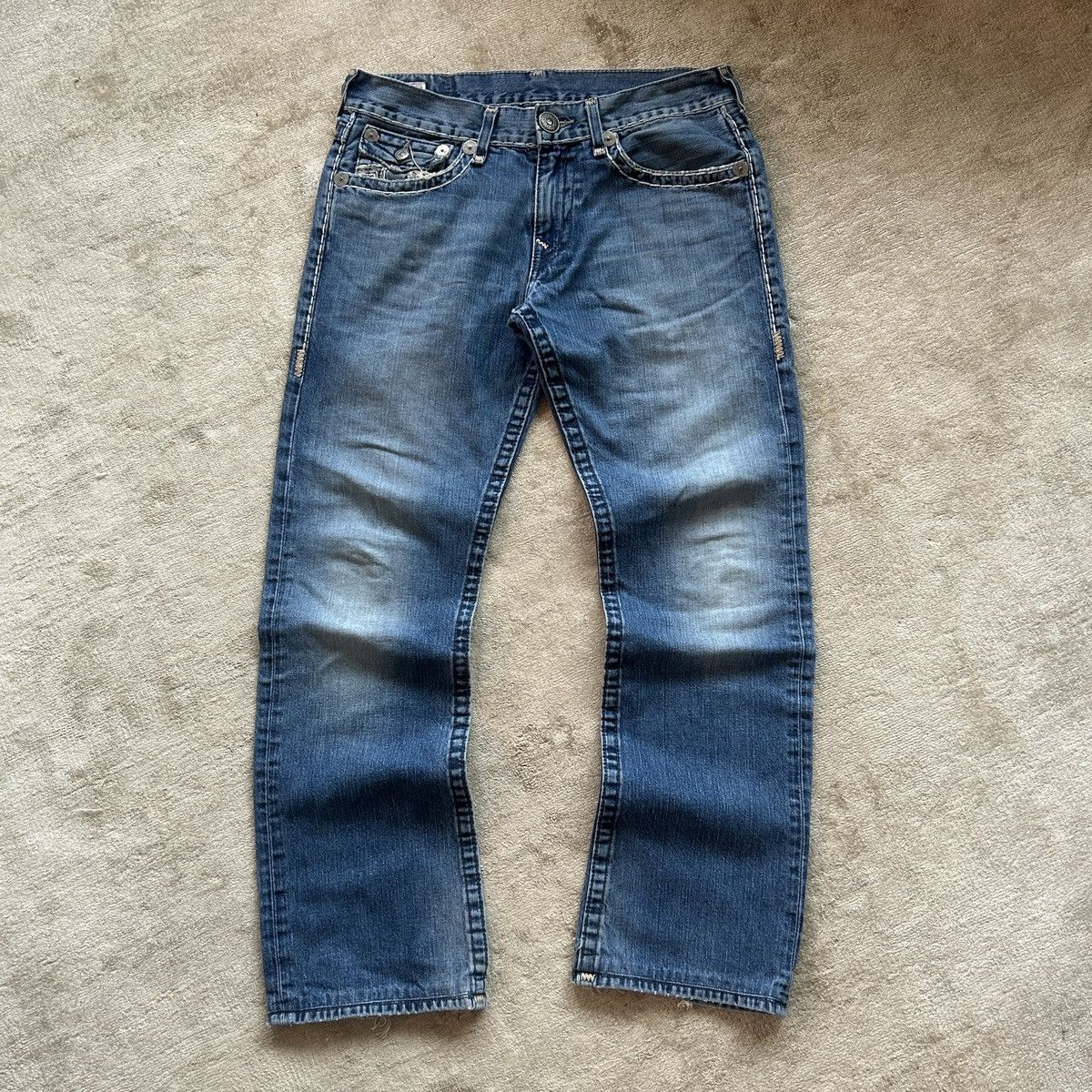 True Religion True Religion Ricky Super T Denim Jeans Size US 33 - 3 Thumbnail