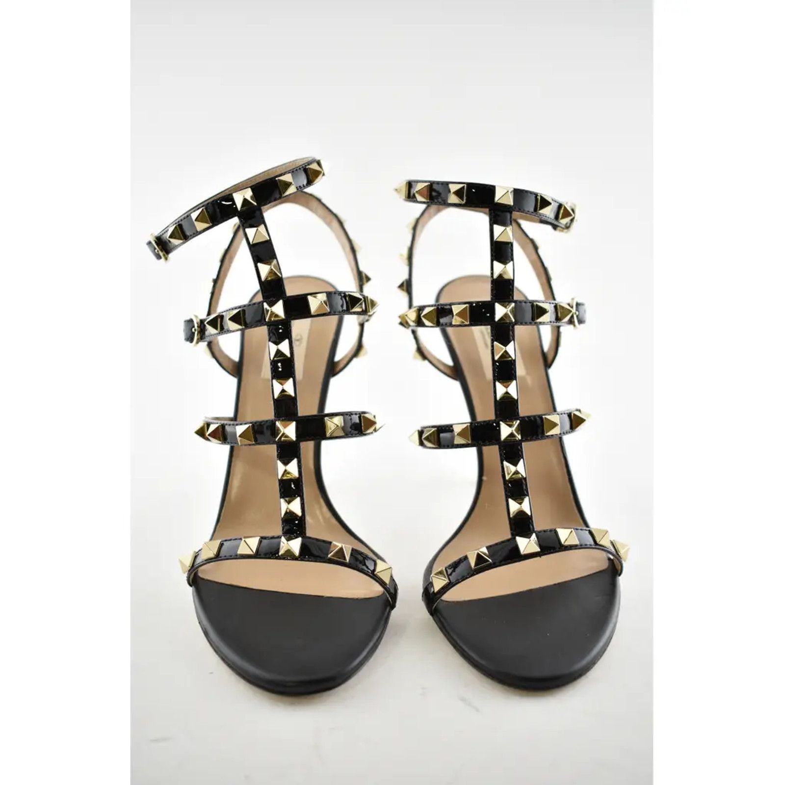 Valentino Rockstud 105 Stud Caged Ankle Strap Sandal Heel Pump 40.5 Size US 10.5 / IT 40.5 - 5 Thumbnail