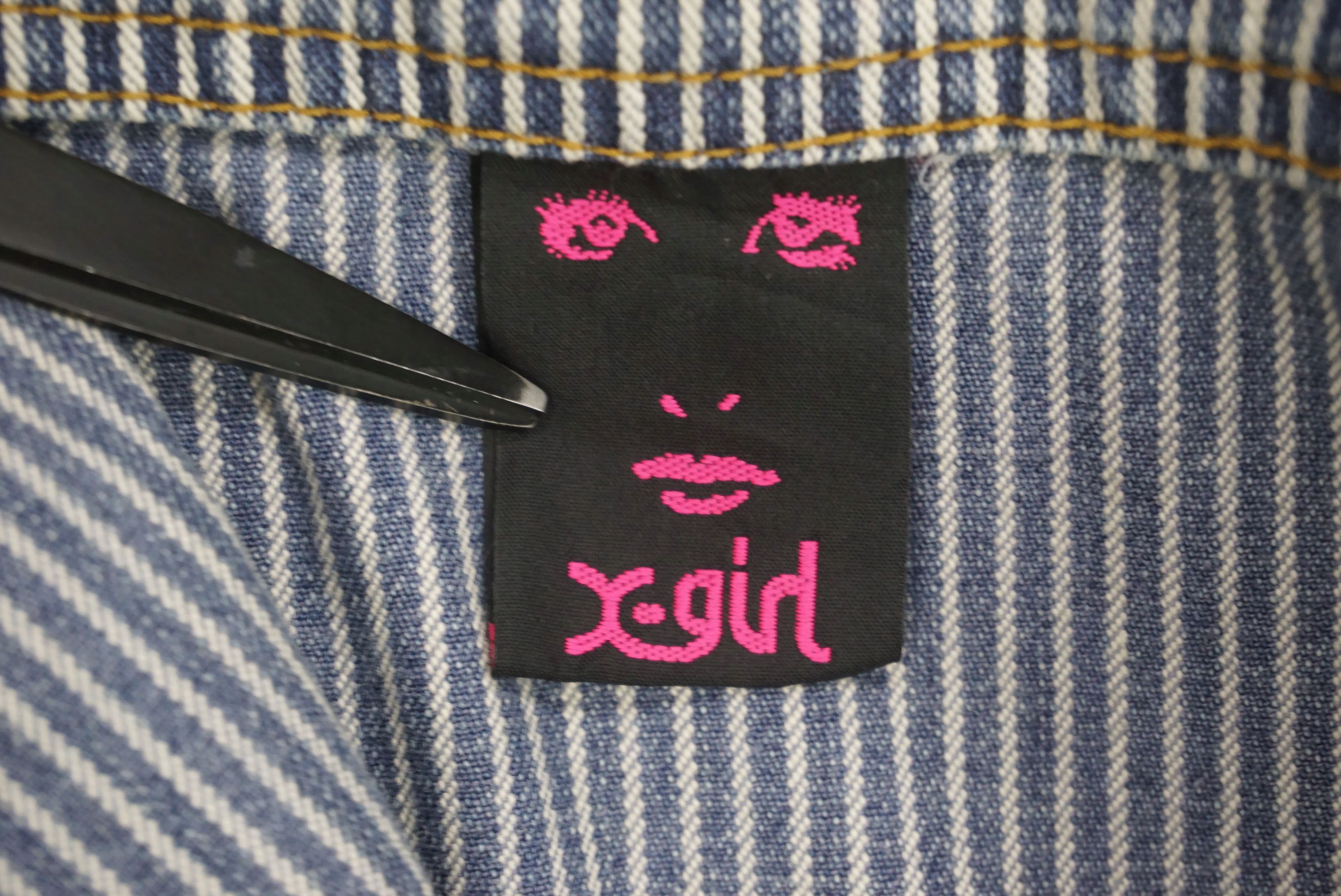 Japanese Brand X-girl Jeans Size W34xL30.5 Hickory Overalls Workwear Size 26" / US 2 / IT 38 - 15 Thumbnail