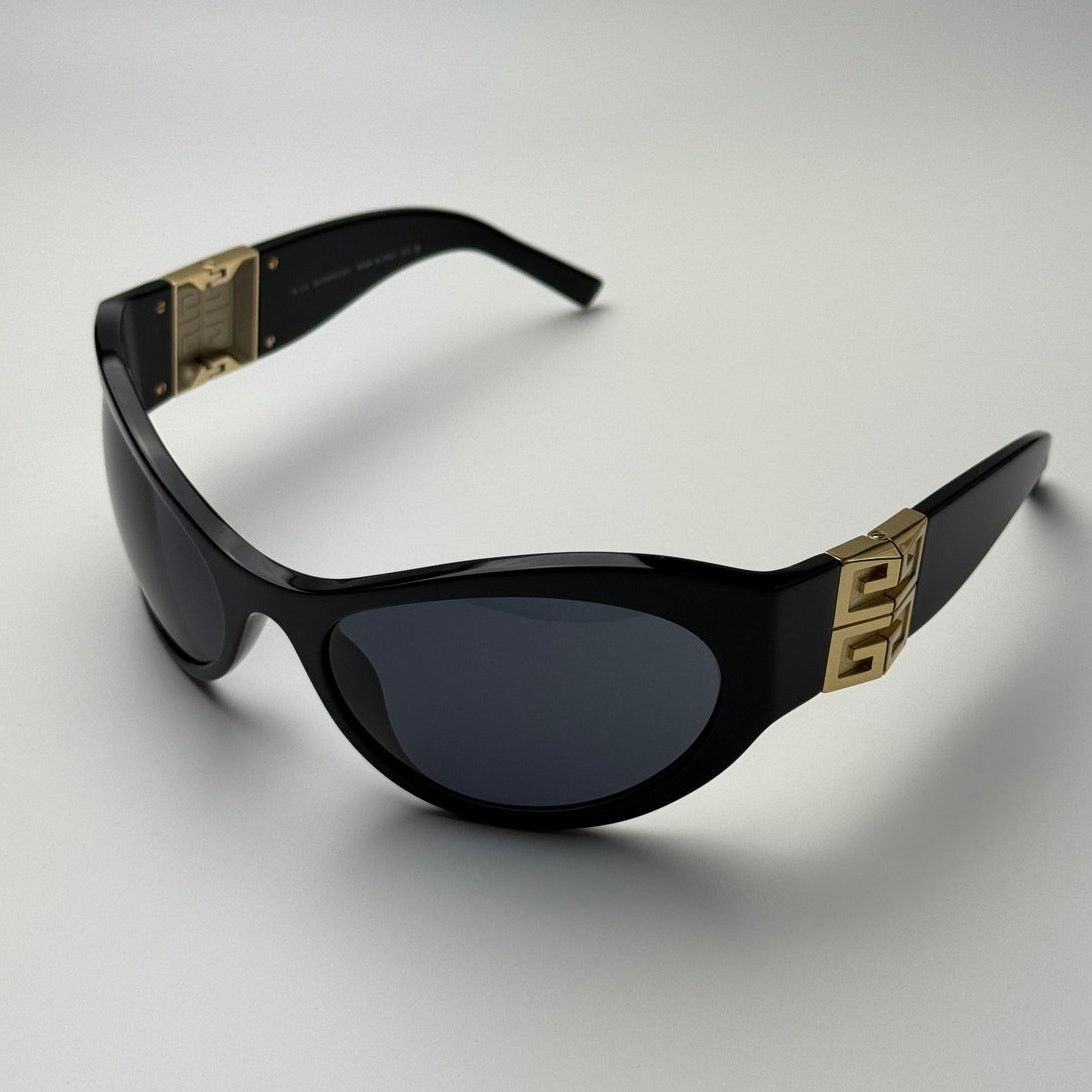 Givenchy BRAND NEW Givenchy GV40073I 01A Shiny Black/Gold/Grey Unisex Size ONE SIZE - 5 Thumbnail