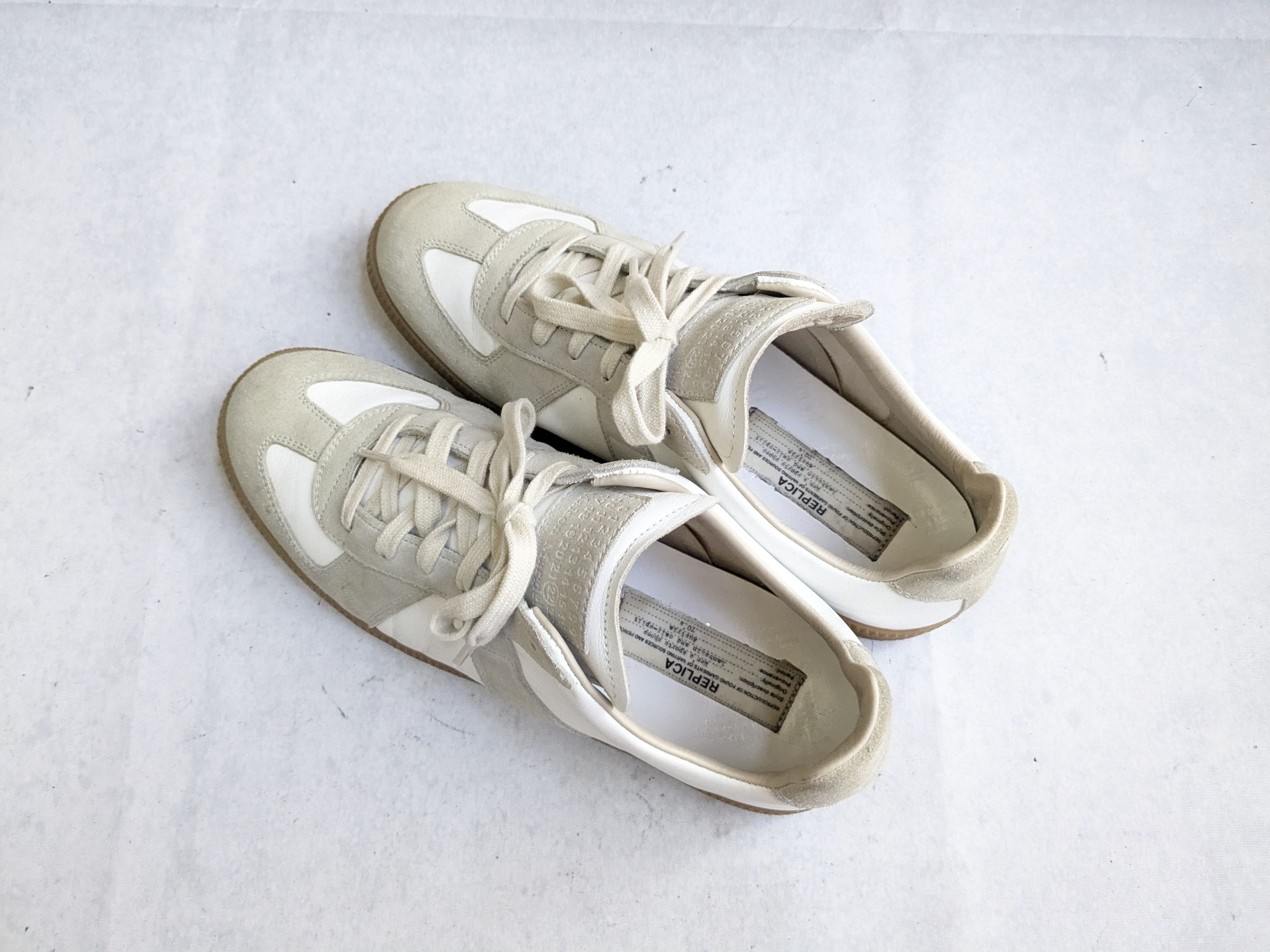 Maison Margiela Maison Margiela Replica GAT White Gray 9 42 Low Tops Size US 9 / EU 42 - 13 Thumbnail