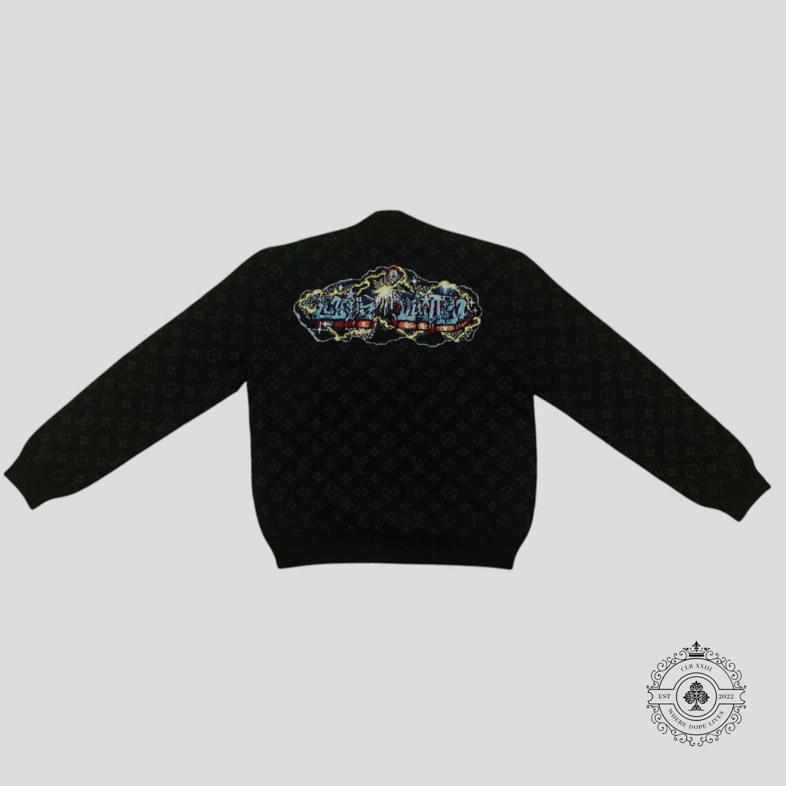 Louis Vuitton Louis Vuitton Monogram LV Graffiti Zip Up Blouson in Black Size US L / EU 52-54 / 3 - 2 Thumbnail
