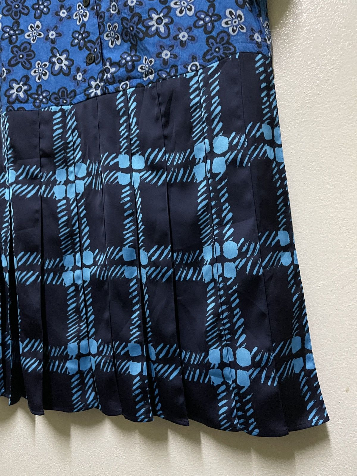 Marni × Uniqlo Uniqlo Marni Open Collar Short Sleeve Pleated Dress Size S / US 4 / IT 40 - 6 Thumbnail