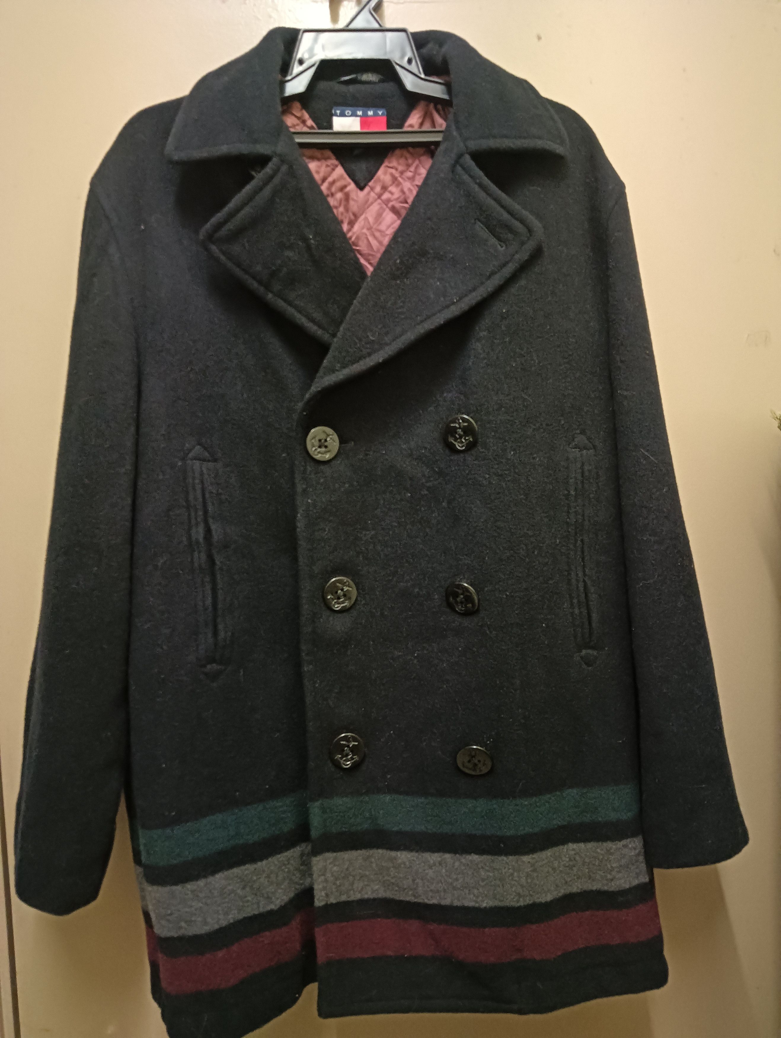 Tommy Hilfiger Classic Tommy Hilfiger Double-Breasted Wool Coats Size US M / EU 48-50 / 2 - 5 Thumbnail