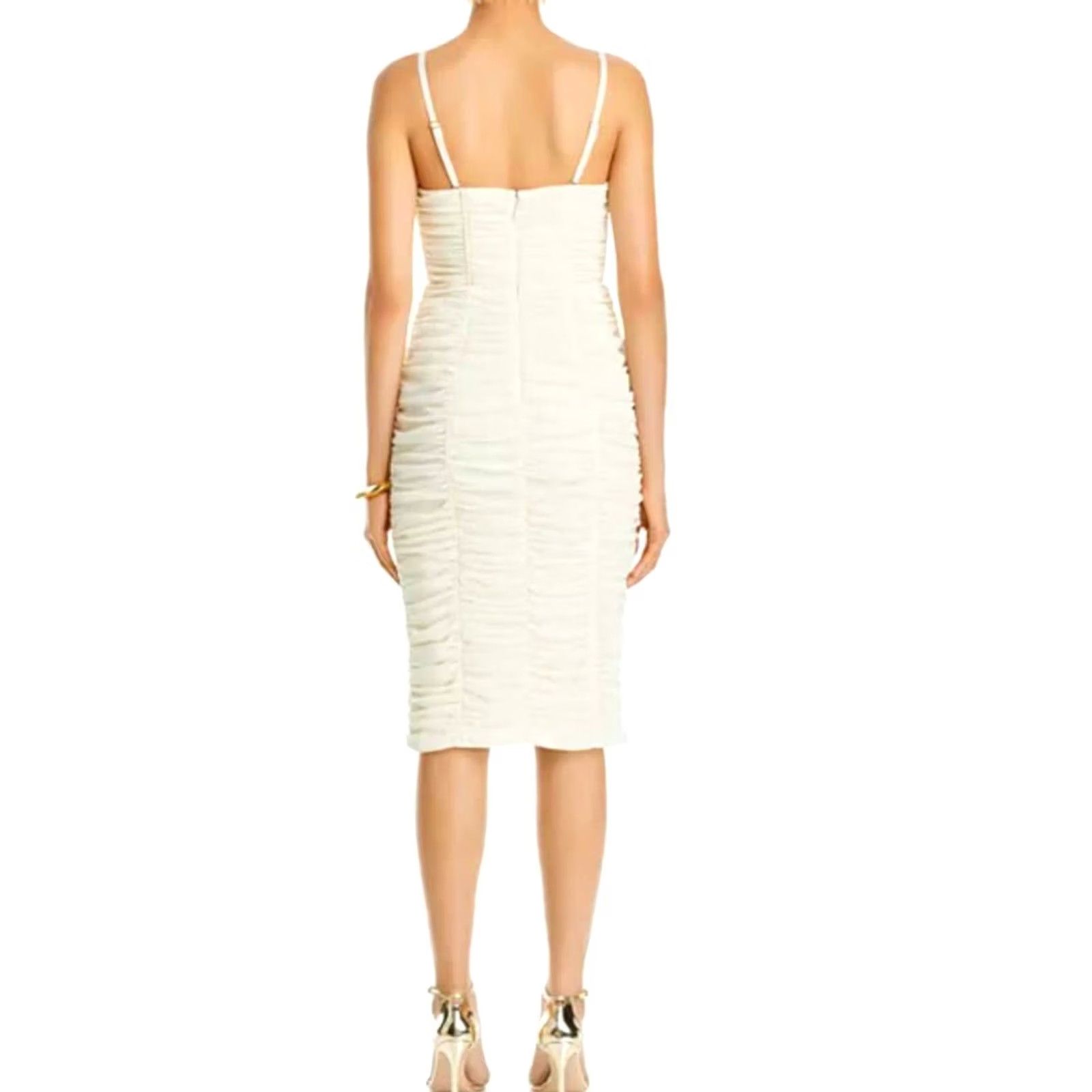 Bcbgmaxazria BCBGMAXAZRIA Dress Mini Ruched Strapless Ivory Size 2 Womens Size XS / US 0-2 / IT 36-38 - 2 Thumbnail