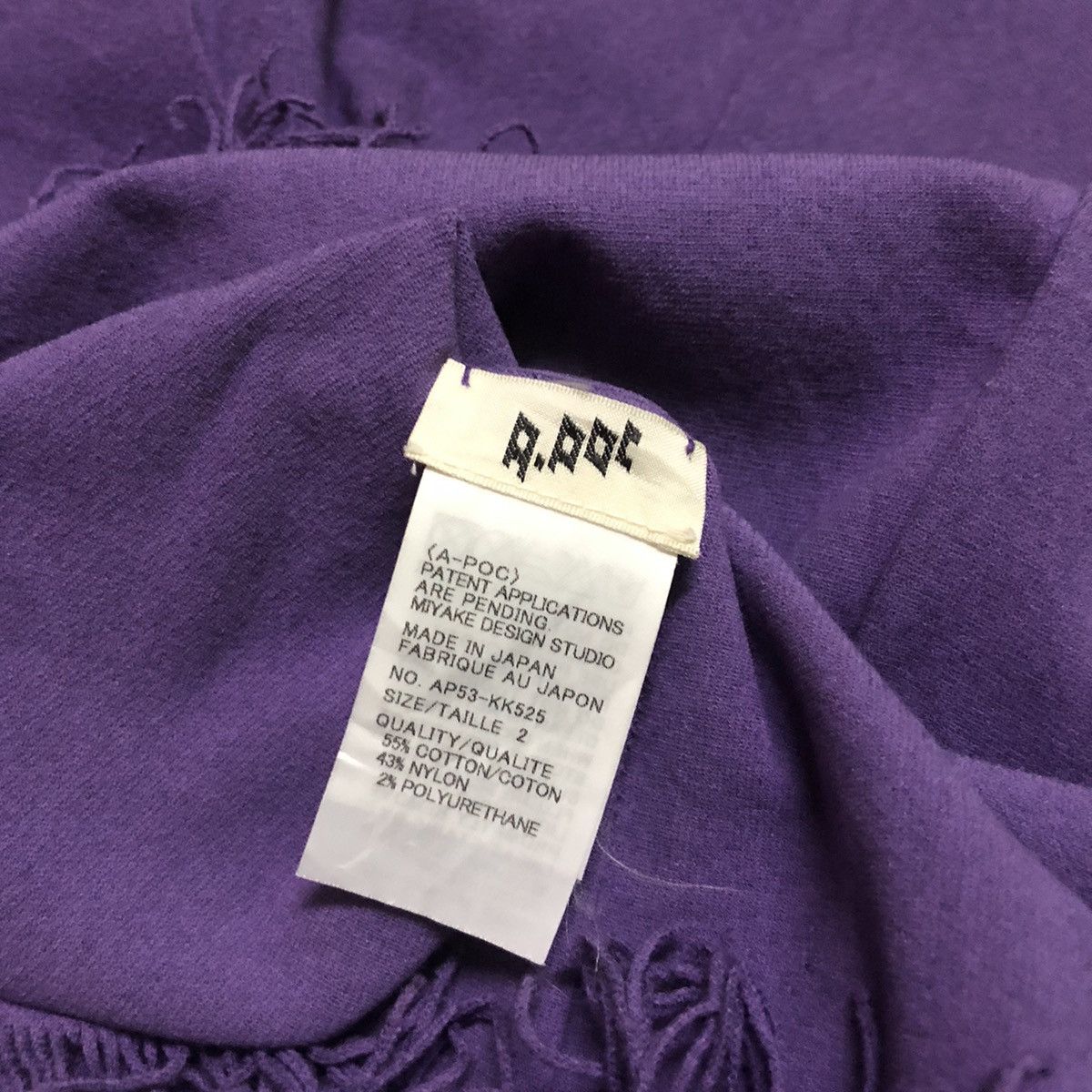 Issey Miyake Issey Miyake A-POC Vintage Fringe Turtleneck Top Purple M Size M / US 6-8 / IT 42-44 - 8 Thumbnail