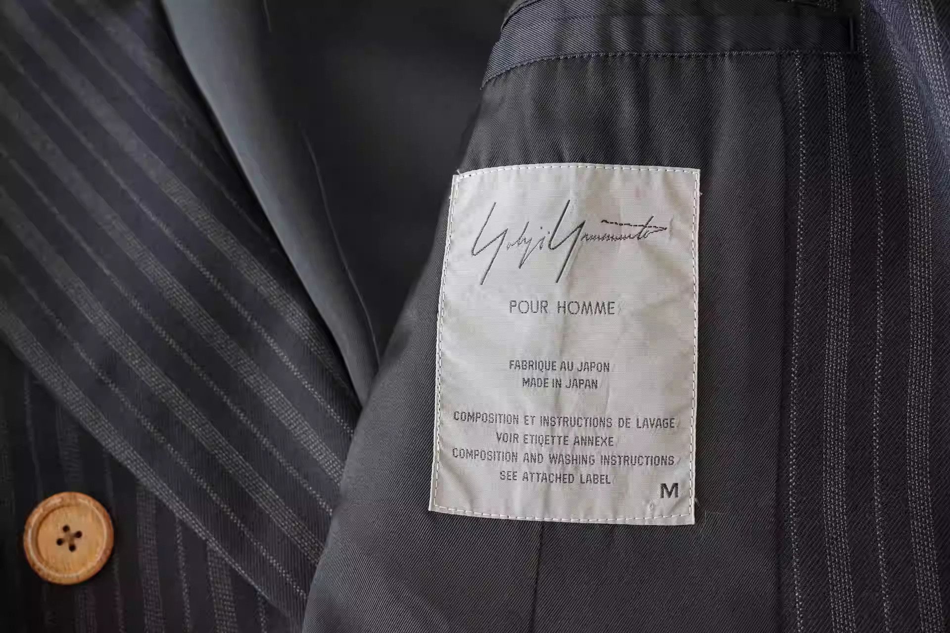 Yohji Yamamoto Yohji Yamamoto Period Striped Double-breasted Jacket-2505 Size US M / EU 48-50 / 2 - 3 Thumbnail