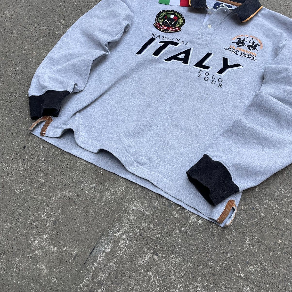 La Martina × Vintage Vintage La Martina ITALY Polo Team Big Logo Rugby Shirt Size US M / EU 48-50 / 2 - 6 Thumbnail