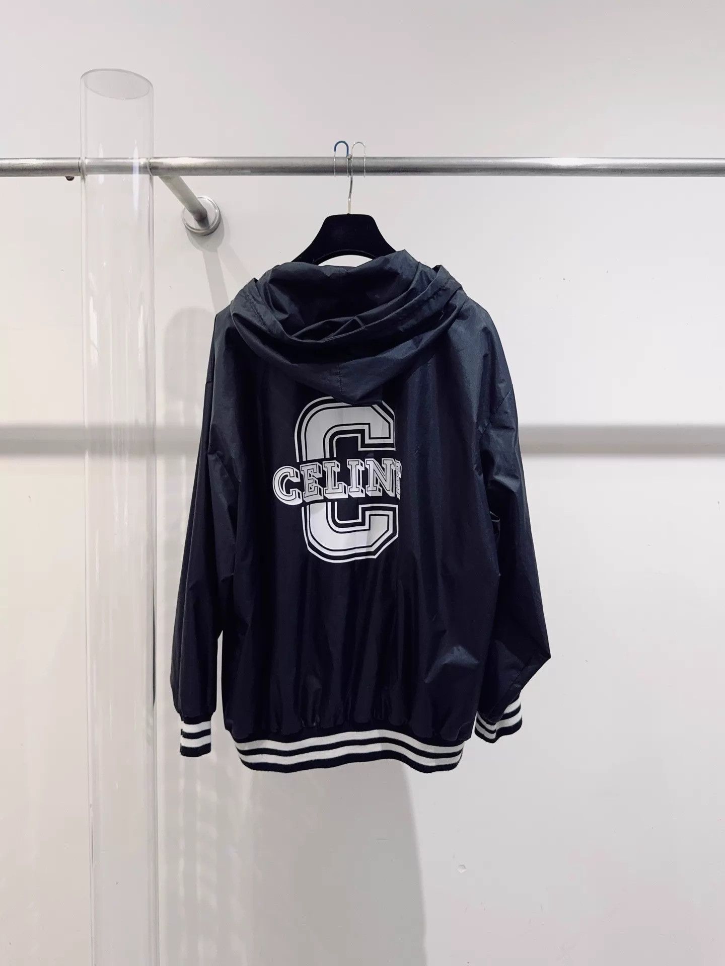 Celine Celine Waterproof Shell Jacket 38 Black Size XS / US 0-2 / IT 36-38 - 3 Thumbnail