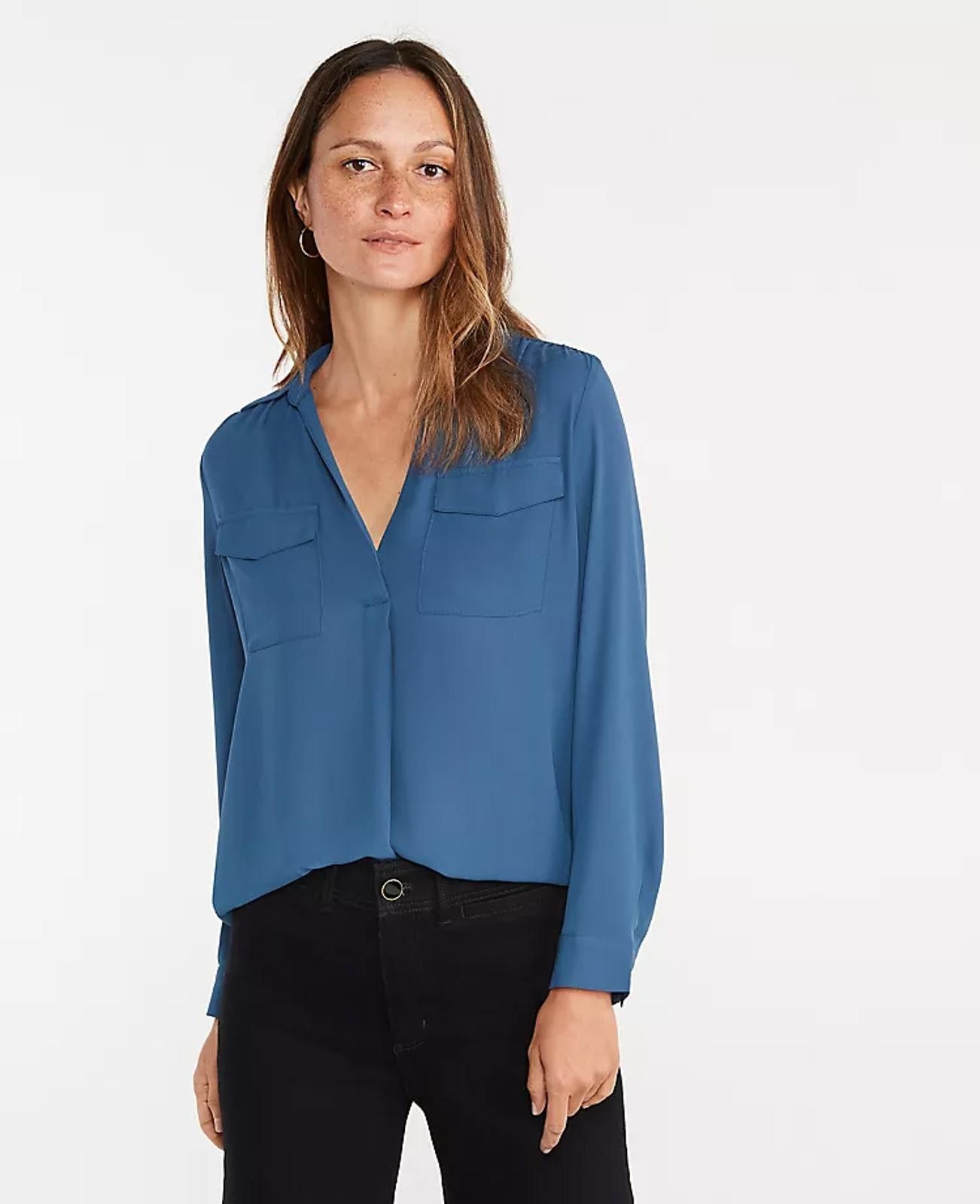 Ann Taylor Ann Taylor Camp Shirt - Sz. M Size M / US 6-8 / IT 42-44 - 1 Thumbnail