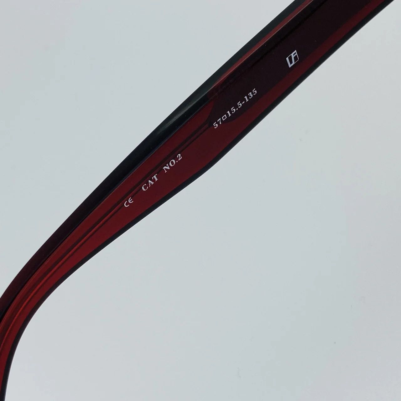 Ann Demeulemeester Ann Demeulemeester Sunglasses Flat Top Bordeaux Red and Blue Size ONE SIZE - 5 Thumbnail