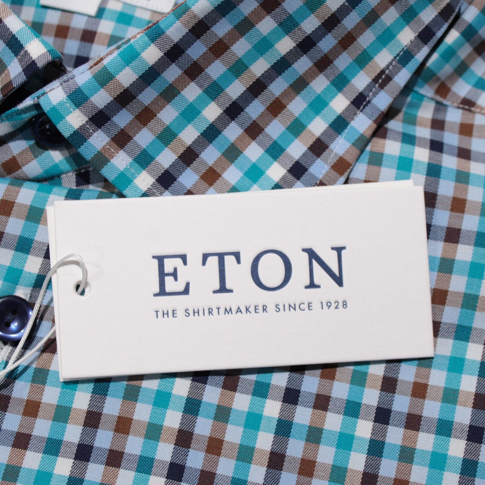 Eton Eton New with tags Shirt Size L US In Blue Size US L / EU 52-54 / 3 - 2 Thumbnail