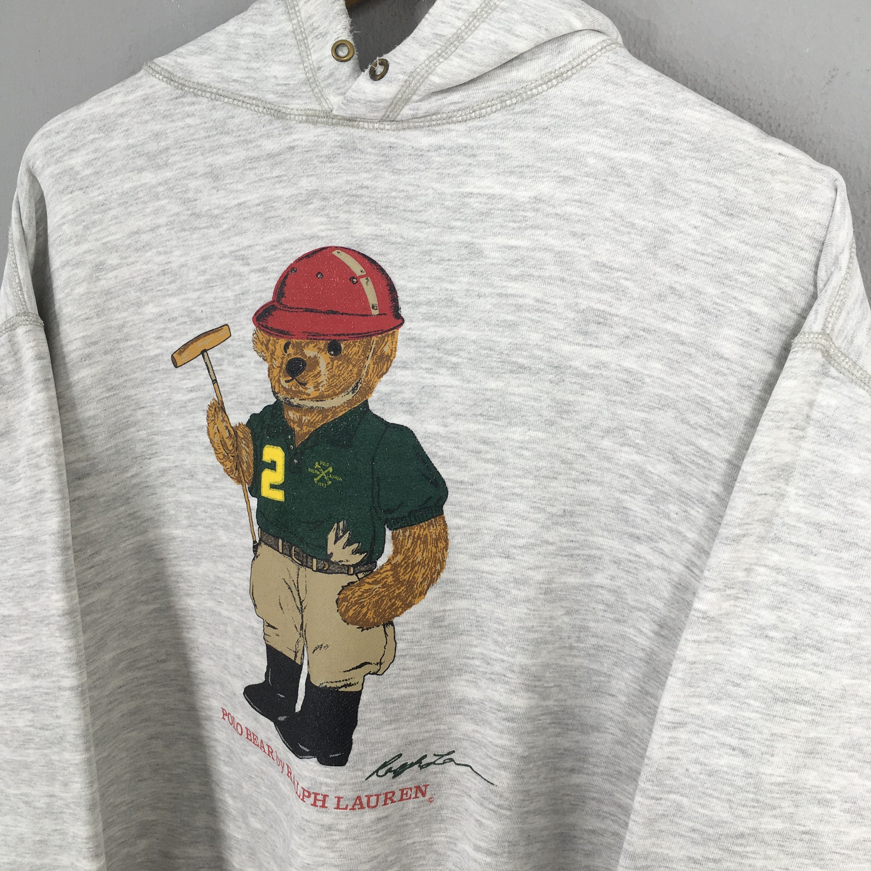 Polo Ralph Lauren × RRL Ralph Lauren × Ralph Lauren Vintage Polo Bear Ralph Lauren Stripes Sweatshirt Medium Size US M / EU 48-50 / 2 - 3 Thumbnail