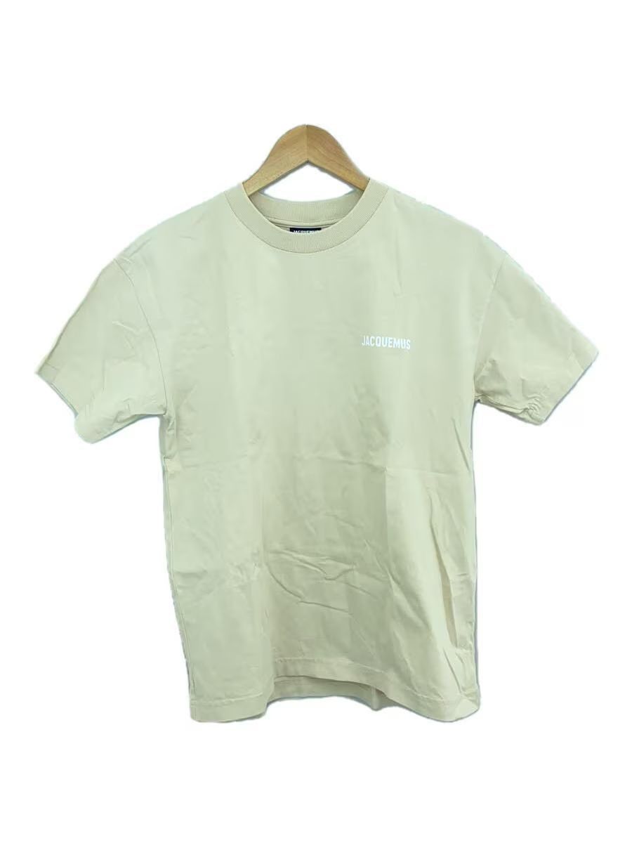 image of Jacquemus Chest Logo Tee in Beige, Men's (Size Small)