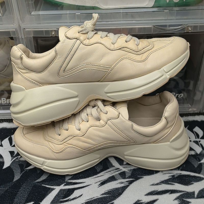 Gucci Gucci Rhyton Logo Low-Top Dad Sneakers - Size US 8.5 / EU 41-42 - 6 Thumbnail