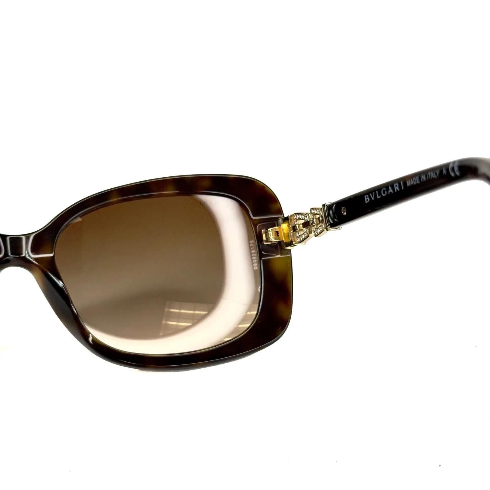 Bvlgari BVLGARI BV8144B 8144 CATENE Brown Gold Chain Sunglasses Size ONE SIZE - 4 Thumbnail