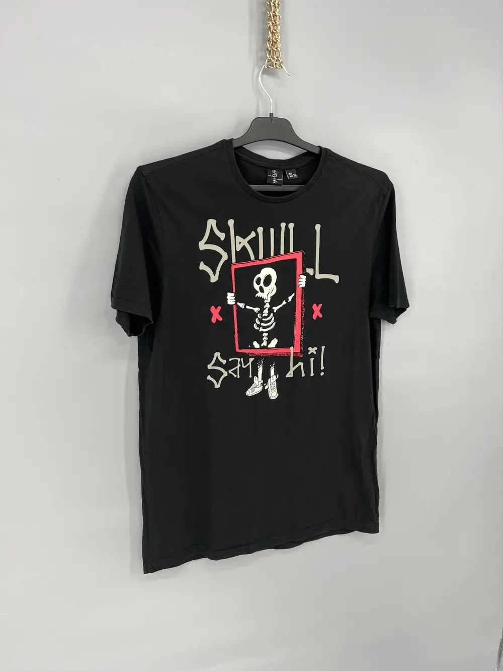 Other VINTAGE Y2K “ SAY HI “ FUNNY SLOGAN Tee Face Humor Print Size US S / EU 44-46 / 1 - 2 Thumbnail