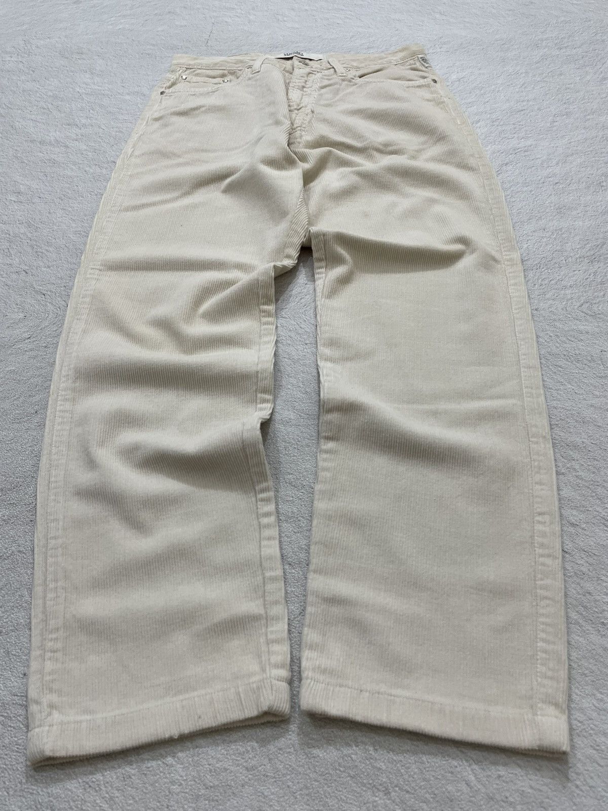 Versace Versace Vintage Cream Corduroy Pants Y2K Size US 29 - 1 Thumbnail
