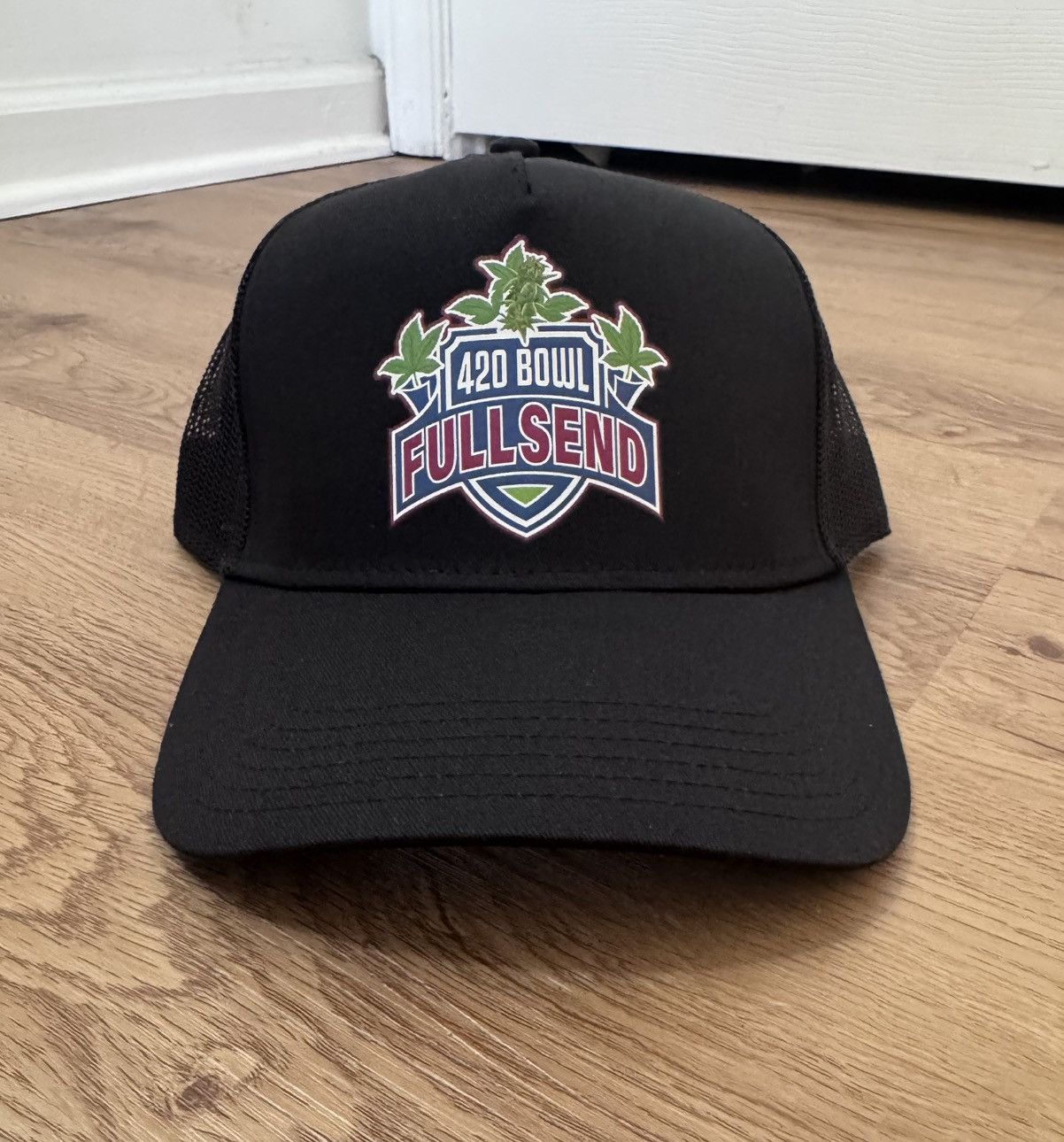 Full Send Nelk Boys Full Send 420 Bowl Trucker Hat Black Size ONE SIZE - 2 Thumbnail
