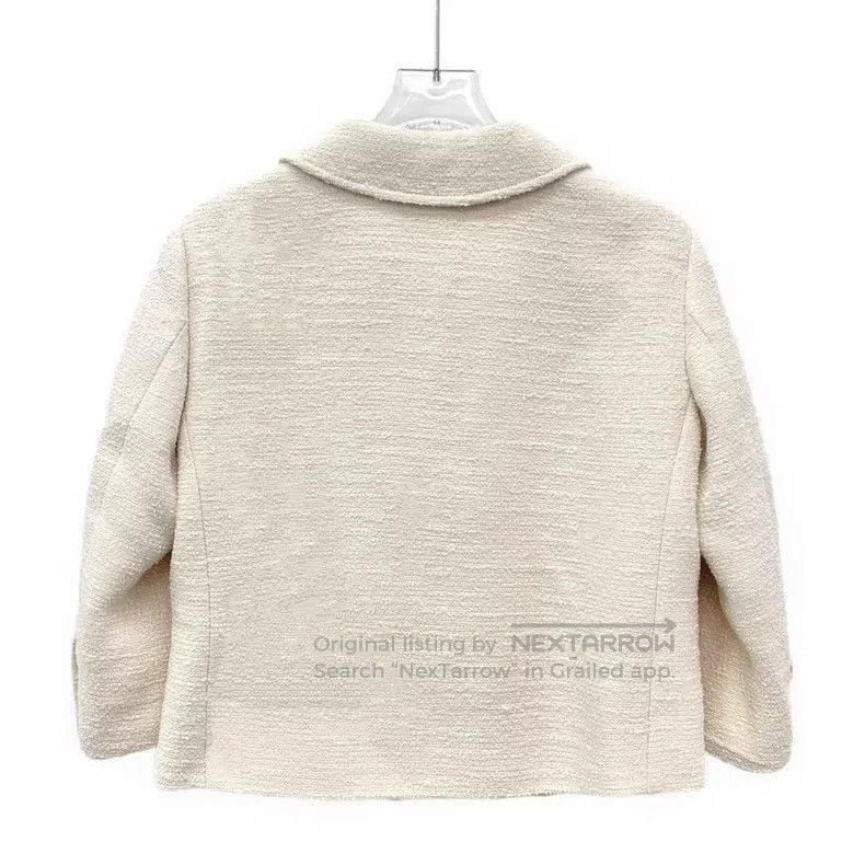 Gucci Gucci 22 styles of white cotton lapel single-breasted long Size XS / US 0-2 / IT 36-38 - 2 Thumbnail